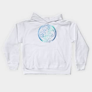 Have Courage and Be Kind - Circular Gallifreyan Kids Hoodie